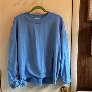 Peace Love World side tie sweatshirt